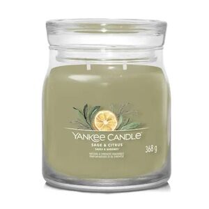 Yankee Candle Sage And Citrus,refreshing, relaxing,lemon,musk,clean scent,2 wick